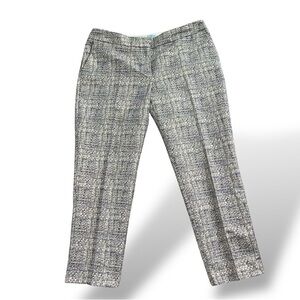 Boden Metalic Silver Bistro Crop Trouser